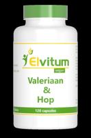 Elvitum Valeriaan en hop extract 120 Capsules