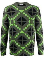 Valentino Garavani pull à motif géométrique - Vert