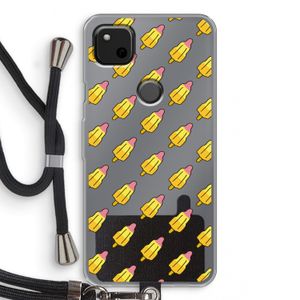 Waterijsjes: Pixel 4a Transparant Hoesje met koord