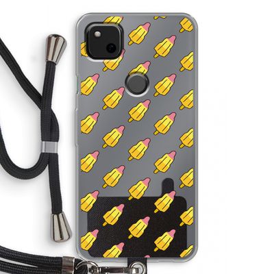 Waterijsjes: Pixel 4a Transparant Hoesje met koord