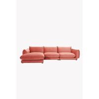 Sissy-Boy Countess 4-zits bank chaise longue links Dark pink