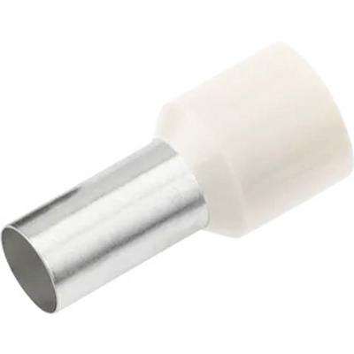 Cimco 187107 Adereindhulzen 0.5 mm² Deels geïsoleerd Wit 100 stuk(s)