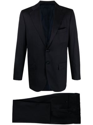 Kiton costume à veste à simple boutonnage - Bleu