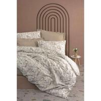 Beddengoedset - 1 dekbedovertrek 220 x 240 cm + 2 kussenslopen 60 x 60 cm - 100% katoen - Beige
