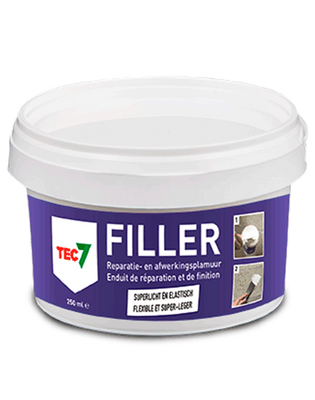 Tec7 Filler pot Alles-in-één vulmiddel en afwerkingsplamuur 250ml - 601025000