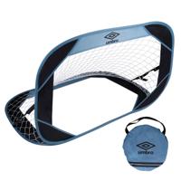 Umbro Pop-Up Voetbaldoel - 110 x 78 x 78cm - Incl. Reistas - Blauw/Zwart - thumbnail