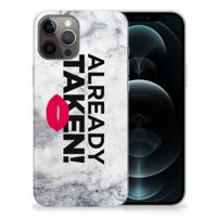 iPhone 12 Pro Max | Siliconen hoesje | met naam Already Taken White