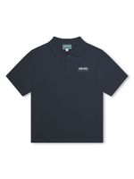 Kenzo Kids polo à logo imprimé - Bleu - thumbnail