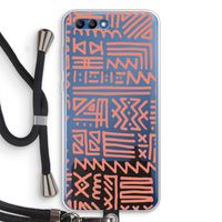 Marrakech Pink: Honor 10 Transparant Hoesje met koord