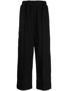 izzue pantalon droit à taille élastique - Noir