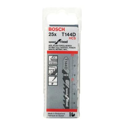 Bosch Professional T144D Decoupeerzaagblad Speed for Wood VE=25 - 2608633625