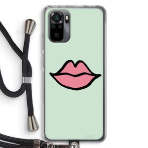 Kusje: Xiaomi Redmi Note 10 Pro Transparant Hoesje met koord