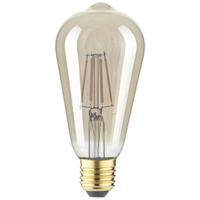 LightMe LM85058 LED-lamp E27 Ballon 4.5 W Barnsteen (Ø x l) 64 mm x 140 mm 1 stuk(s)