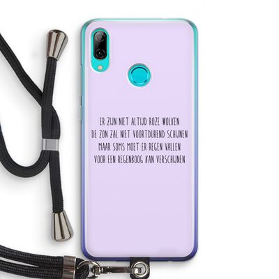 Regenboog: Huawei P Smart (2019) Transparant Hoesje met koord