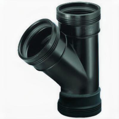 Wavin T-Stuk 45° Zwart 110mm - Weerbestendig & Chemisch Resistent, Eenvoudige Installatie