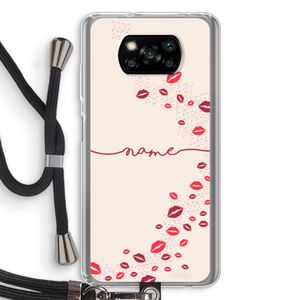 Kusjes: Xiaomi Poco X3 NFC Transparant Hoesje met koord
