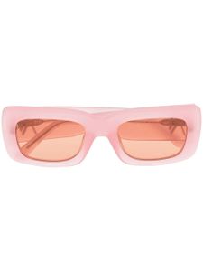 Linda Farrow x The Attico lunettes de soleil Marfa à monture carrée - Rose