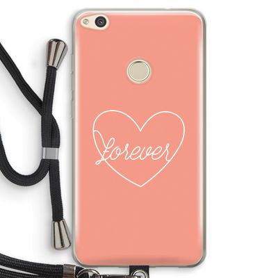 Forever heart: Huawei Ascend P8 Lite (2017) Transparant Hoesje met koord