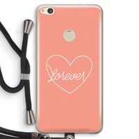 Forever heart: Huawei Ascend P8 Lite (2017) Transparant Hoesje met koord
