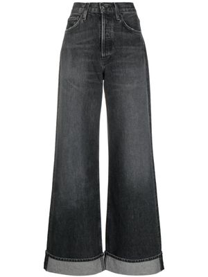 AGOLDE jean Dame en coton biologique à coupe ample - Noir