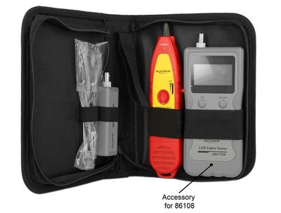 DeLOCK 86109 netwerkkabeltester Rood, Geel