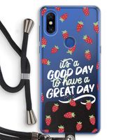 Don't forget to have a great day: Xiaomi Mi Mix 3 Transparant Hoesje met koord