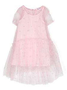 Chiara Ferragni Kids robe en tulle à broderies - Rose