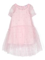 Chiara Ferragni Kids robe en tulle à broderies - Rose - thumbnail