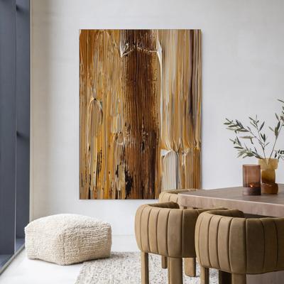 Urban Cotton Wandkleed 'Fluid' 80 x 110cm in Frame - black