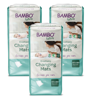Bambo Nature Verschoonmatjes 60x60 Multiverpakking