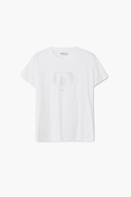 Strass-logo T-shirt - WHITE - XXL