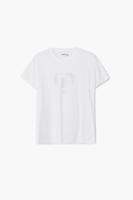 Strass-logo T-shirt - WHITE - XXL