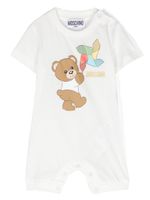 Moschino Kids barboteuse à imprimé graphique - Blanc - thumbnail