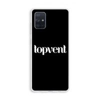 Topvent Zwart: Galaxy A71 Transparant Hoesje