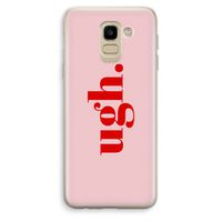 Ugh: Samsung Galaxy J6 (2018) Transparant Hoesje