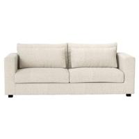 Leen Bakker - Bank Chelsea 3-zits - Poppy - Stof - Crème - 100x226x90 Cm
