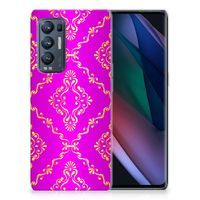 Siliconen Hoesje OPPO Find X3 Neo Barok Roze