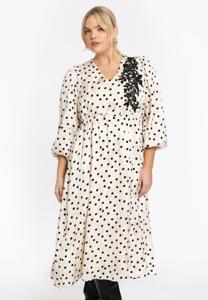 Yoek Jurk DOTTY | Beige | Maat 54/56