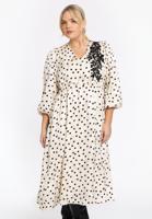 Yoek Jurk DOTTY | Beige | Maat 54/56