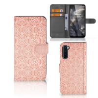 OnePlus Nord | Telefoon Hoesje | Pattern Orange | Portemonnee hoesje