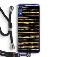 Gouden strepen: Honor Play 8A Transparant Hoesje met koord