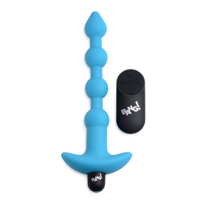 XR Brands Vibrating Silicone Anal Beads and Remote Control