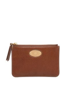 Mulberry porte-monnaie en cuir grainé - Marron