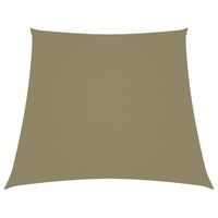 vidaXL Zonnescherm trapezium 4/5x4 m oxford stof beige - thumbnail