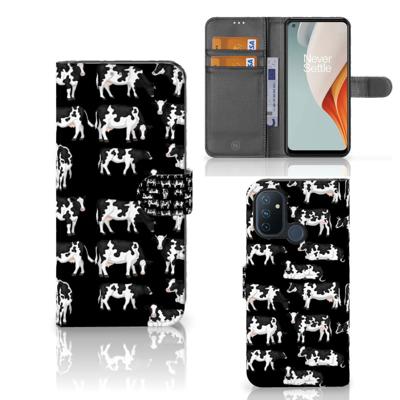 OnePlus Nord N100 | Telefoonhoesje | Met pasjeshouder | Koetjes