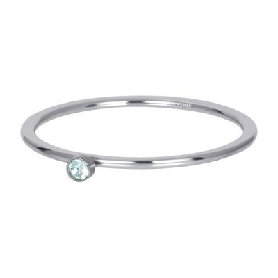 iXXXi Vulring 1 mm Green 1 Stone Crystal Zilver