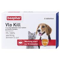 Beaphar Beaphar Vlo Kill Hond en Kat tot 11 kg (6 tab)