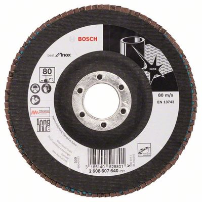 Bosch Accessoires 1 Lamellenschijf 125 X581, Best for Inox haaks, 80 - 2608607640