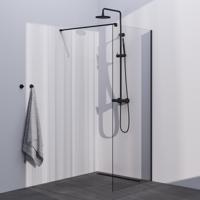 BRAUER Season inloopdouche model C helder glas 90x200 incl. glascoating mat zwart