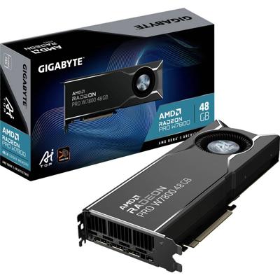Gigabyte AMD Radeon Pro W7800 Videokaart Radeon PRO W7800 48 GB GDDR6-VRAM PCIe x16 DisplayPort 2.1, Mini-DisplayPort